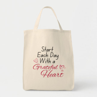 TOTE BAG COMMENCEZ VOTRE JOURNÉE AVEC UN COEUR RECONNU FOUR
