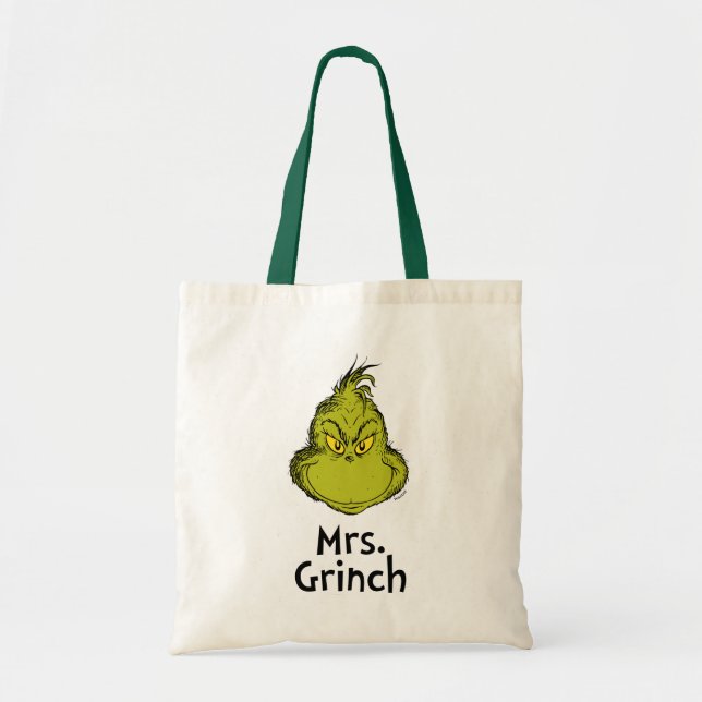 Tote Bag Comment Grinch Stol Christmas | Mme Grinch (Devant)