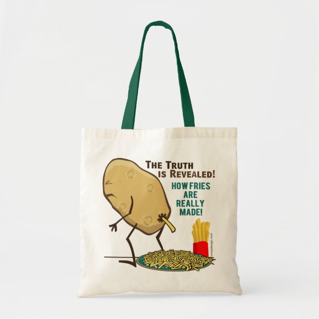 Tote Bag Comment les fruits sont vraiment faits (Devant)