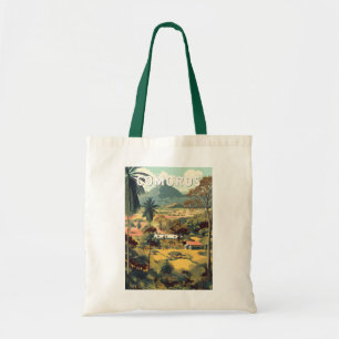 Tote Bag Comores Illustration Voyage Art Vintage