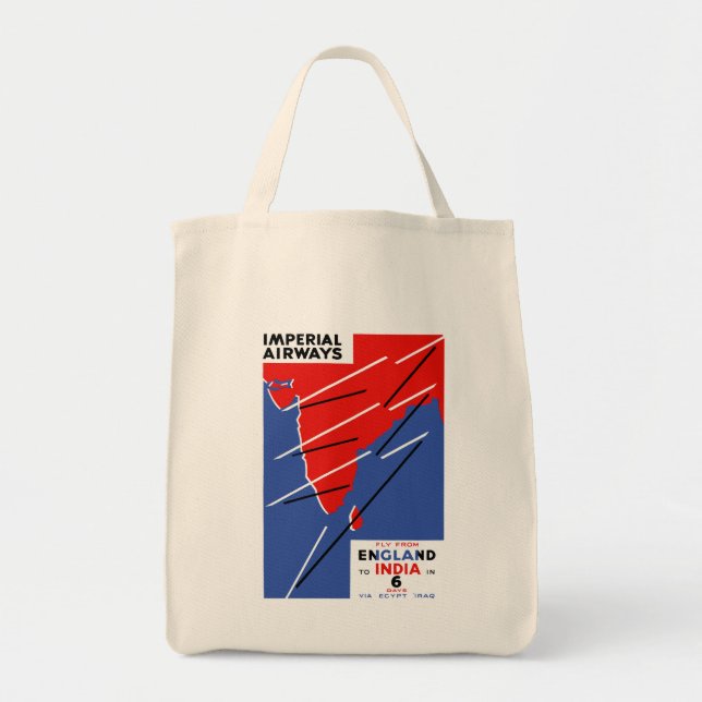 Tote Bag Compagnie aérienne impériale ~ Inde (Devant)