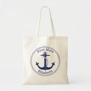 Tote Bag Compagnon nautique de bleu marine d'Ancre premier