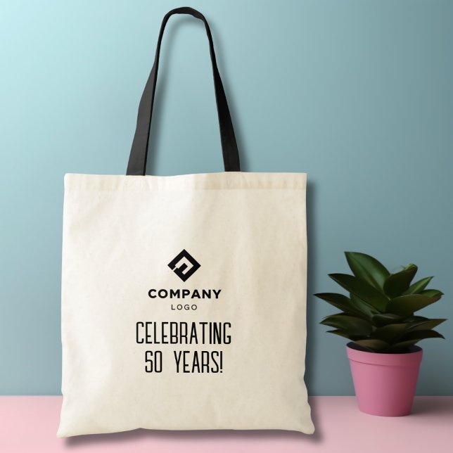 Tote Bag Company Business Logo Celebrating # Years Custom (Créateur téléchargé)