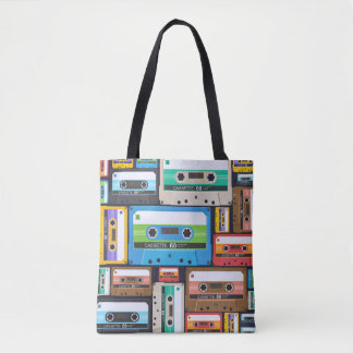 Tote Bag Composition Abstraite des cassettes compactes