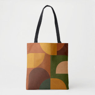 Tote Bag Composition Abstraite Moderne du Milieu du Siècle