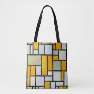 Tote Bag Composition Jaune et Gris, Mondrian