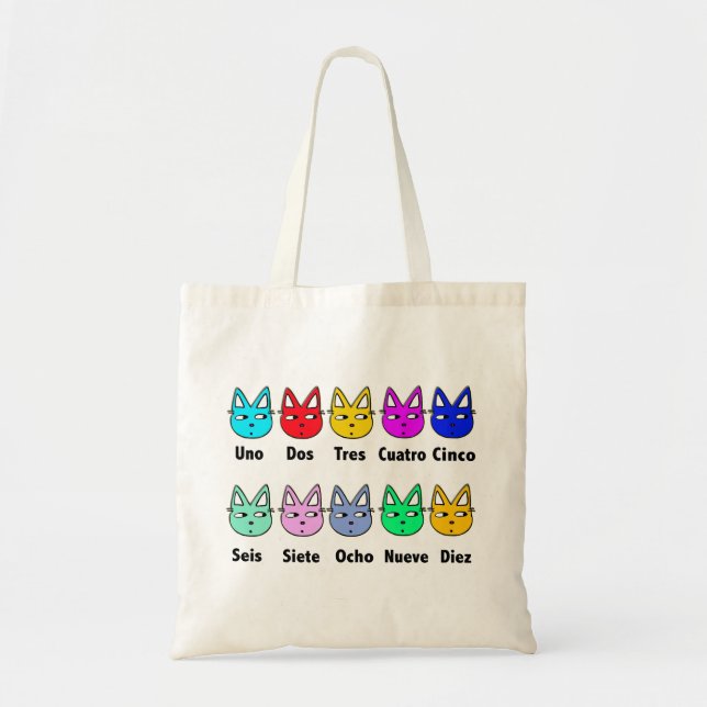 Tote Bag Compte des chats espagnols (Devant)