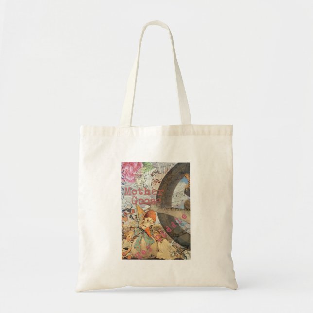 Tote Bag Comptine de Mère l'Oie Conte de Fées (Devant)