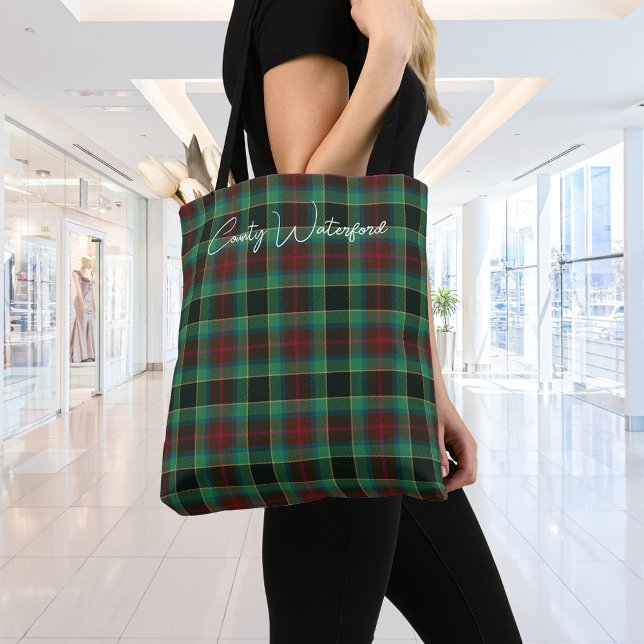Tote Bag Comté Waterford Tartan personnalisable (Créateur téléchargé)