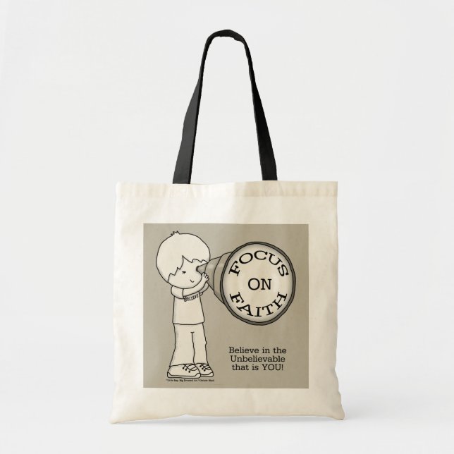 Tote Bag Concentre-toi sur la foi (Devant)