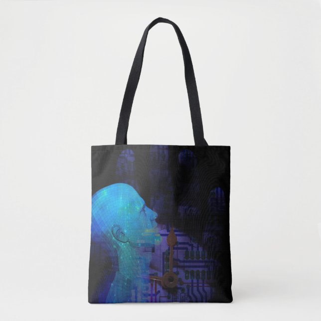 Tote Bag Concept de l'esprit de machine (Devant)