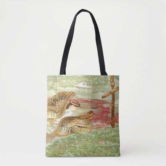 Tote Bag Conception 1 d'ange en vol (Devant)
