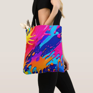 Tote Bag Conception Abstraite de la goutte de peinture au n