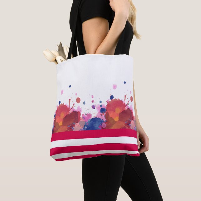 Tote Bag Conception Abstraite de l'aquarelle (De près)