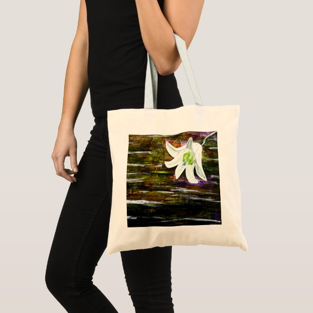 Tote Bag Conception Abstraite des fleurs (Devant (produit))