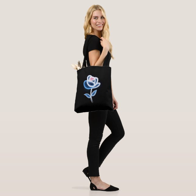 Tote Bag Conception Abstraite des fleurs (Sur le modèle)