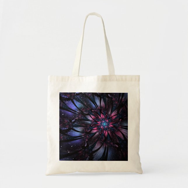 Tote Bag Conception Abstraite des fleurs fractales. (Devant)