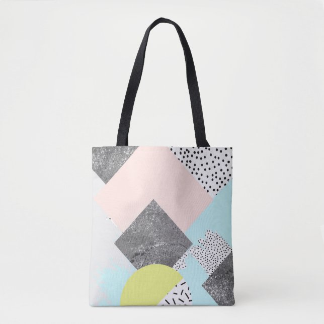 Tote Bag Conception abstraite géométrique de Scandi (Devant)