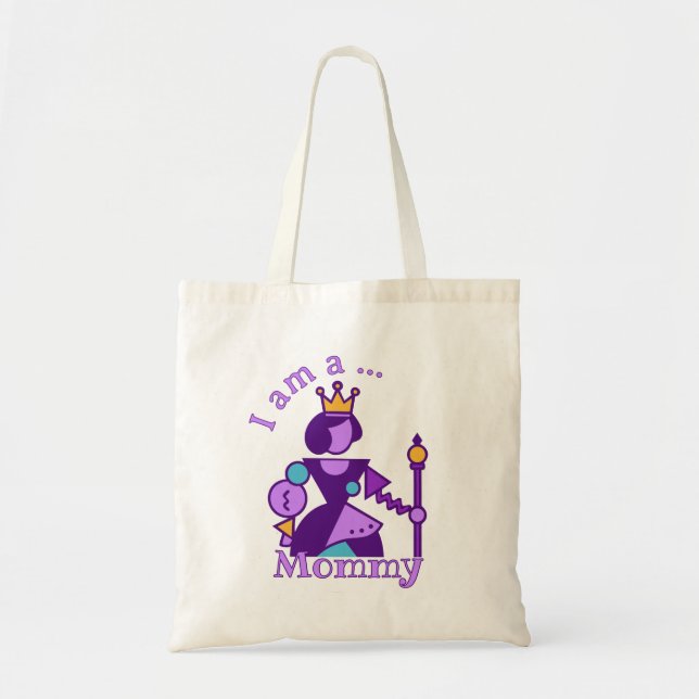 Tote Bag Conception Abstraite Personnalisée pour Maman avec (Devant)