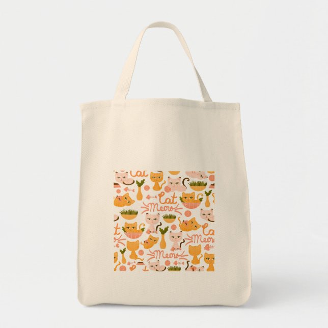 Tote Bag Conception amoureux des chats (Devant)