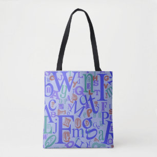Tote Bag Conception amusante de A à Z Alphabet