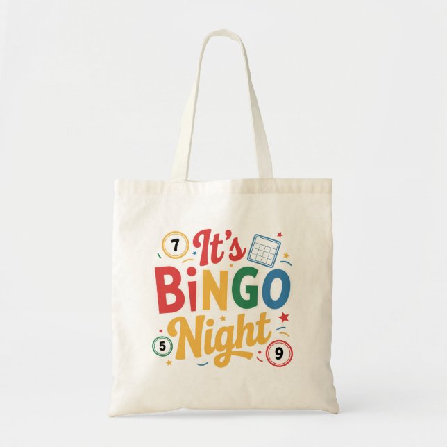 Tote Bag Conception amusante pour les amateurs de Bingo – C (Devant)