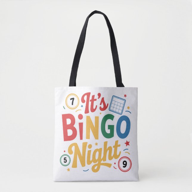 Tote Bag Conception amusante pour les amateurs de Bingo – C (Devant)