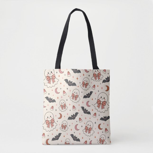 Tote Bag Conception Automne Mignonne et Effrayante sans Cou (Devant)