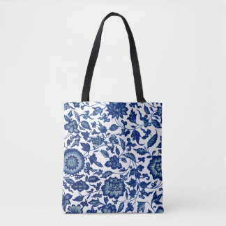 Tote Bag Conception Bleue et Blanche