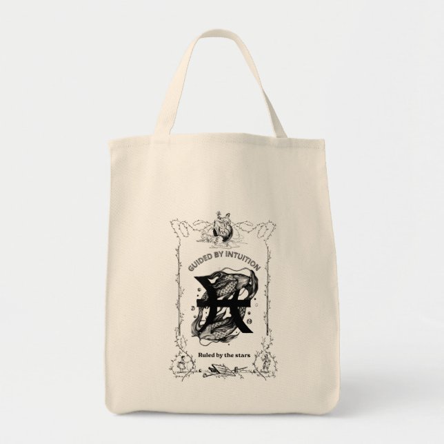 Tote Bag Conception céleste d'intuition des Poissons (Devant)