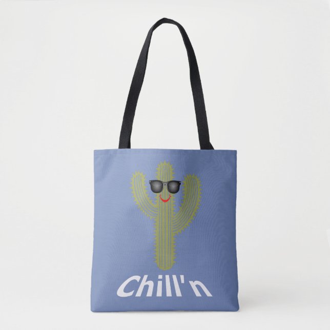 Tote Bag Conception Chill'n Cactus - Fourre-tout tout-sur-i (Devant)