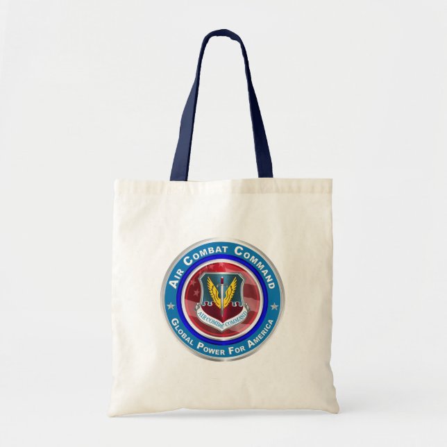 Tote Bag Conception Customisée du Commandement du combat aé (Devant)