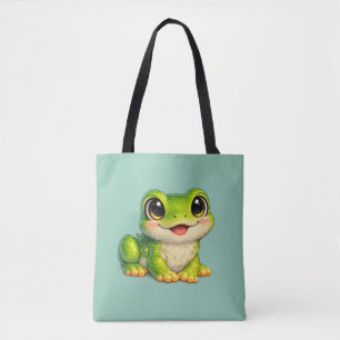 Tote Bag Conception d'animal Kawaii de grenouille mignonne