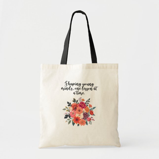 Tote Bag Conception d'appréciation de l'éducateur façonnant (Devant)