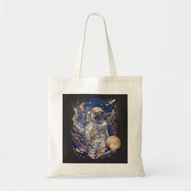 Tote Bag Conception d'astronaute (Devant)