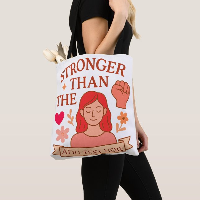 Tote Bag Conception d'autonomisation – Zone de texte modifi (De près)