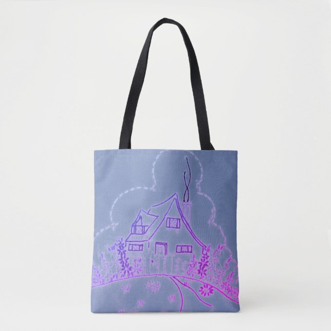 Tote Bag Conception de broderie de maison (Devant)