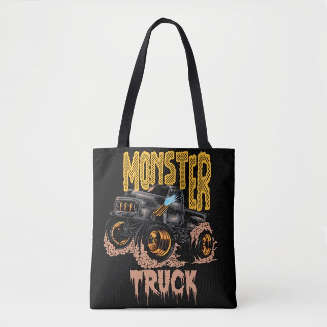 Tote Bag conception de camion monster (Devant)