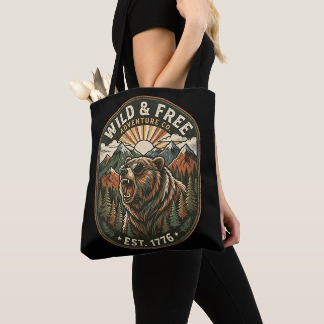 Tote Bag Conception de camping rétro pour les amoureux de l (De près)