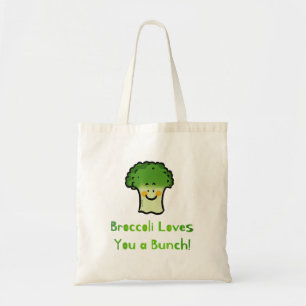 Tote Bag Conception de caricature de jeu de brocoli Cute