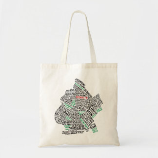 Tote Bag Conception de carte de typographie de Brooklyn NYC