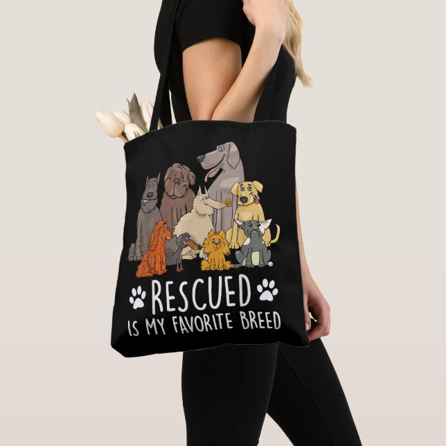 Tote Bag Conception de chien drôle pour hommes et femmes av (De près)