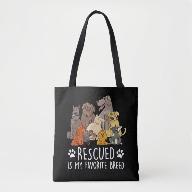 Tote Bag Conception de chien drôle pour hommes et femmes av (Devant)
