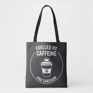 Tote Bag Conception de citation amusante de caféine et de s