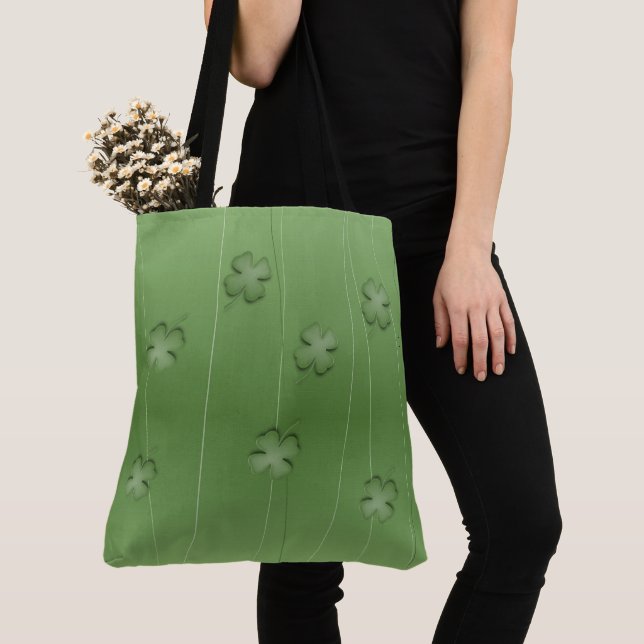 Tote Bag Conception de Clover Irlandais (De près)