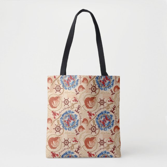 Tote Bag Conception de coeur Crustacé (Devant)