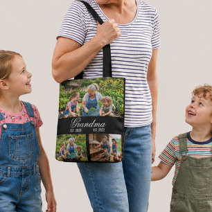 Tote Bag Conception de collage de photos de famille Cadeau