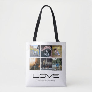 Tote Bag Conception de collage de portrait de famille de ch