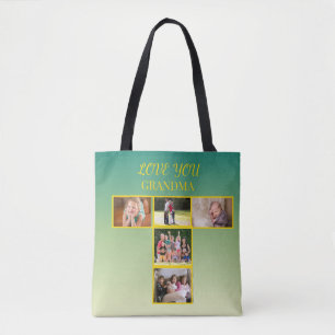 Tote Bag Conception de collage en T doré en hommage