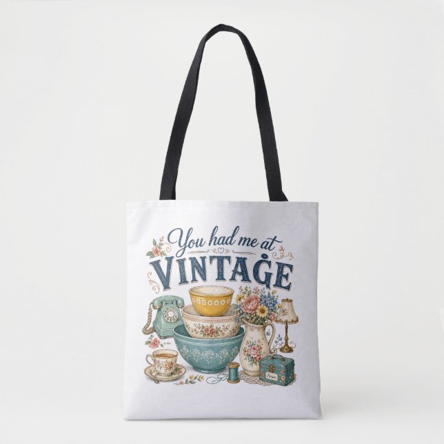 Tote Bag Conception de collectionneurs de citations rétro a (Devant)